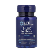 Life Extension, 5-LOX Inhibitor with ApresFlex, 100 mg, 60 Vegetarian Capsules front packaging view