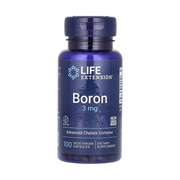Life Extension, Boron, 3 mg, 100 Vegetarian Capsules front packaging view