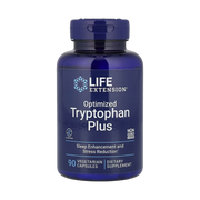 Life Extension, Optimized Tryptophan Plus, 90 Vegetarian Capsules front packaging view