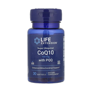 Life Extension, Super Ubiquinol CoQ10 with PQQ, 100 mg, 30 Softgels front packaging view