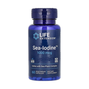 Life Extension, Sea-Iodine, 1,000 mcg, 60 Vegetarian Capsules front packaging view