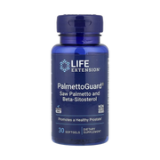 Life Extension, PalmettoGuard, Saw Palmetto and Beta-Sitosterol, 30 Softgels front packaging view