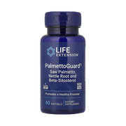 Life Extension, PalmettoGuard, Saw Palmetto, Nettle Root and Beta-Sitosterol, 60 Softgels front packaging view