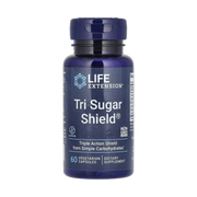 Life Extension, Tri Sugar Shield, 60 Vegetarian Capsules front packaging view