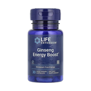 Life Extension, Ginseng Energy Boost, 30 Vegetarian Capsules front packaging view