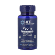 Life Extension, Peony Immune, 60 Vegetarian Capsules front packaging view