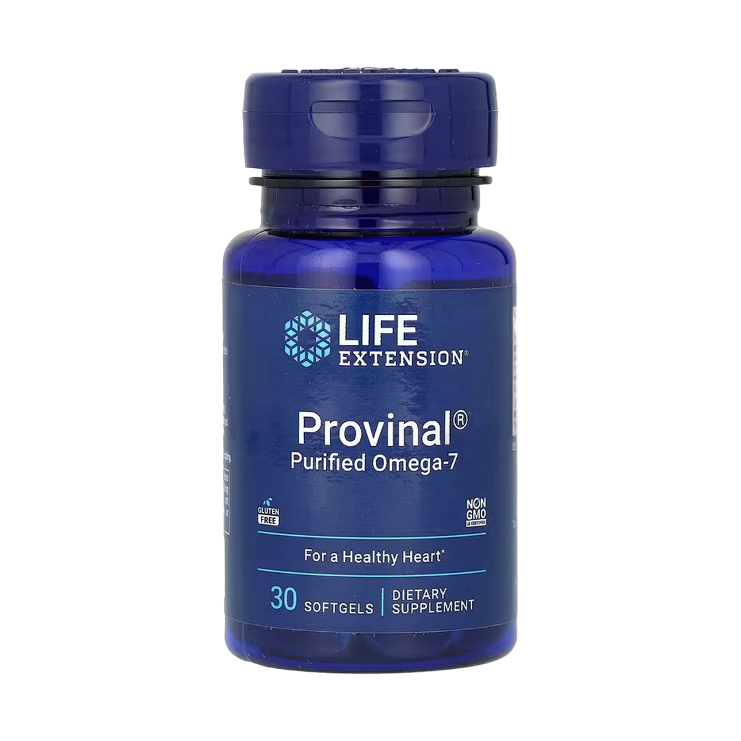 Life Extension, Provinal Purified Omega-7, 30 Softgels front packaging view