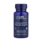 Life Extension, Advanced Olive Leaf Vascular Support , 60 Vegetarian Capsules front packaging view