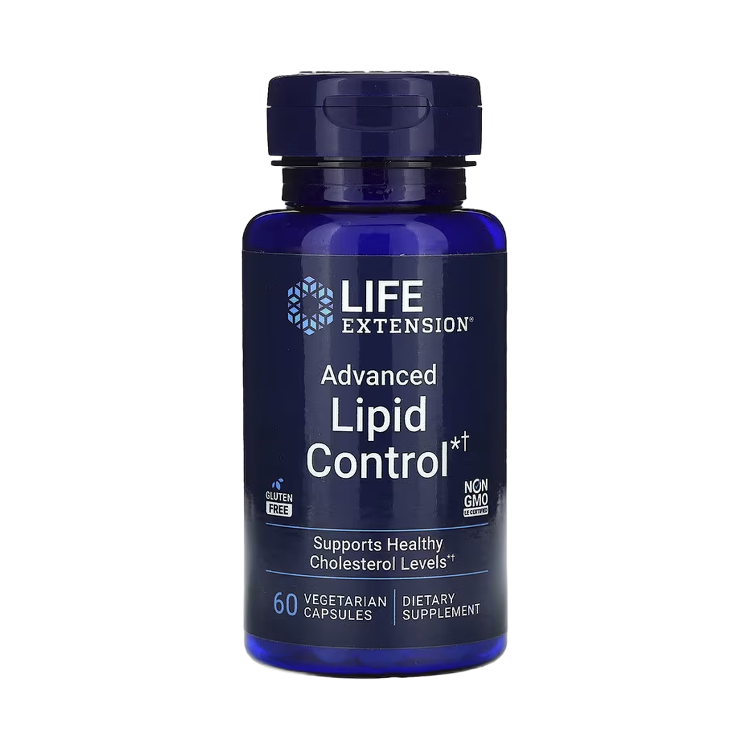 Life Extension, Advanced Lipid Control, 60 Vegetarian Capsules front packaging view