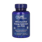 Life Extension, Mitochondrial Energy Optimizer with PQQ, 120 Vegetarian Capsules front packaging view