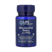 Life Extension, Mitochondrial Basics with PQQ, 30 Vegetarian Capsules front packaging view