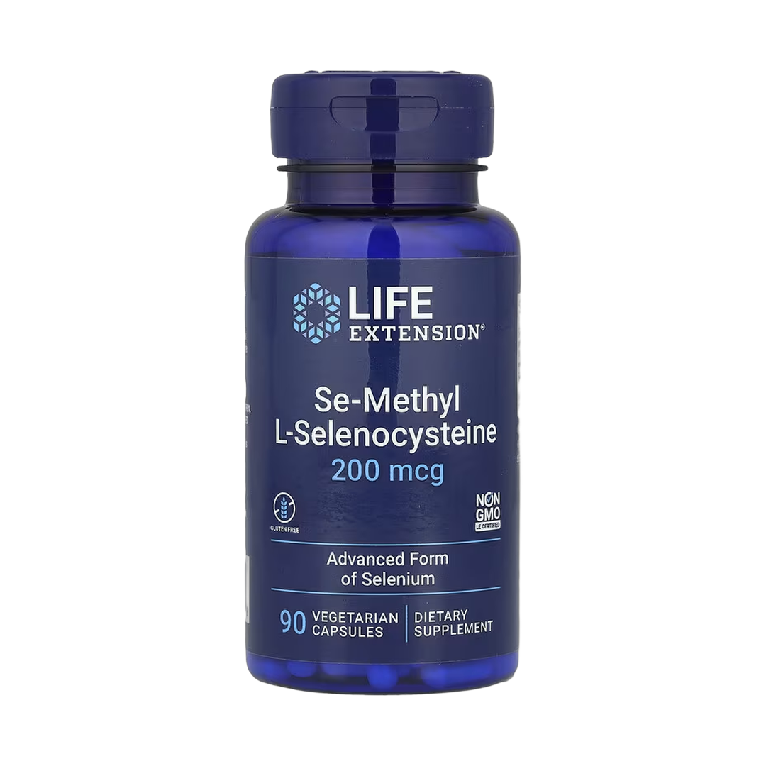 Life Extension, Se-Methyl L- Selenocysteine, 200 mcg, 90 Vegetarian Capsules front packaging view