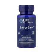 Life Extension, EnergyGain, 30 Vegetarian Capsules front packaging view