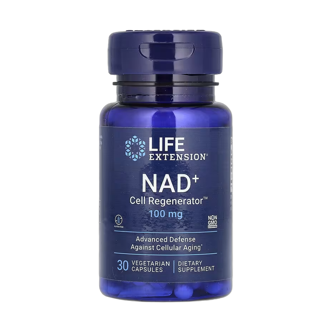 Life Extension, NAD+ Cell Regenerator, 100 mg, 30 Vegetarian Capsules front packaging view