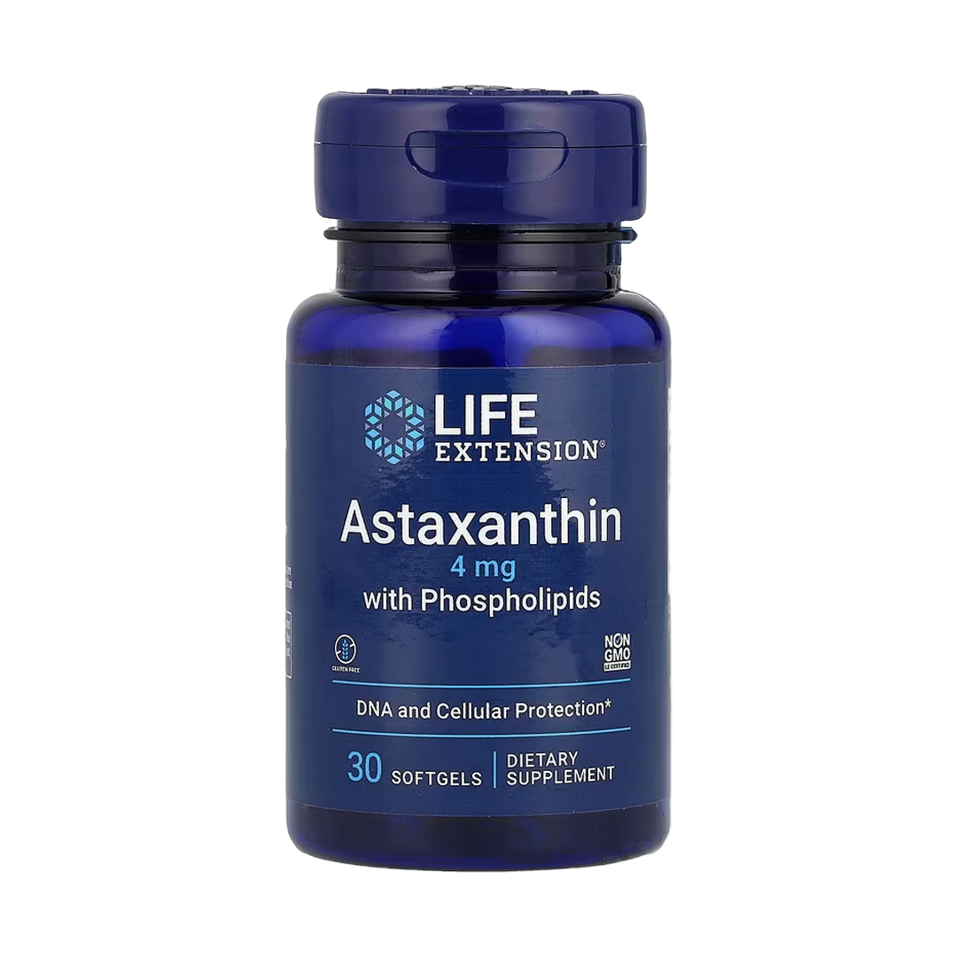 Life Extension, Astaxanthin with Phospholipids, 30 Softgels front packaging view