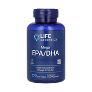 Life Extension, Mega EPA/DHA, 120 Softgels front packaging view
