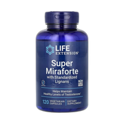Life Extension, Super Miraforte with Standardized Lignans, 120 Vegetarian Capsules front packaging view