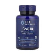 Life Extension, CoQ10 (Ubiquinone) with d-Limonene, 100 mg, 60 Softgels front packaging view