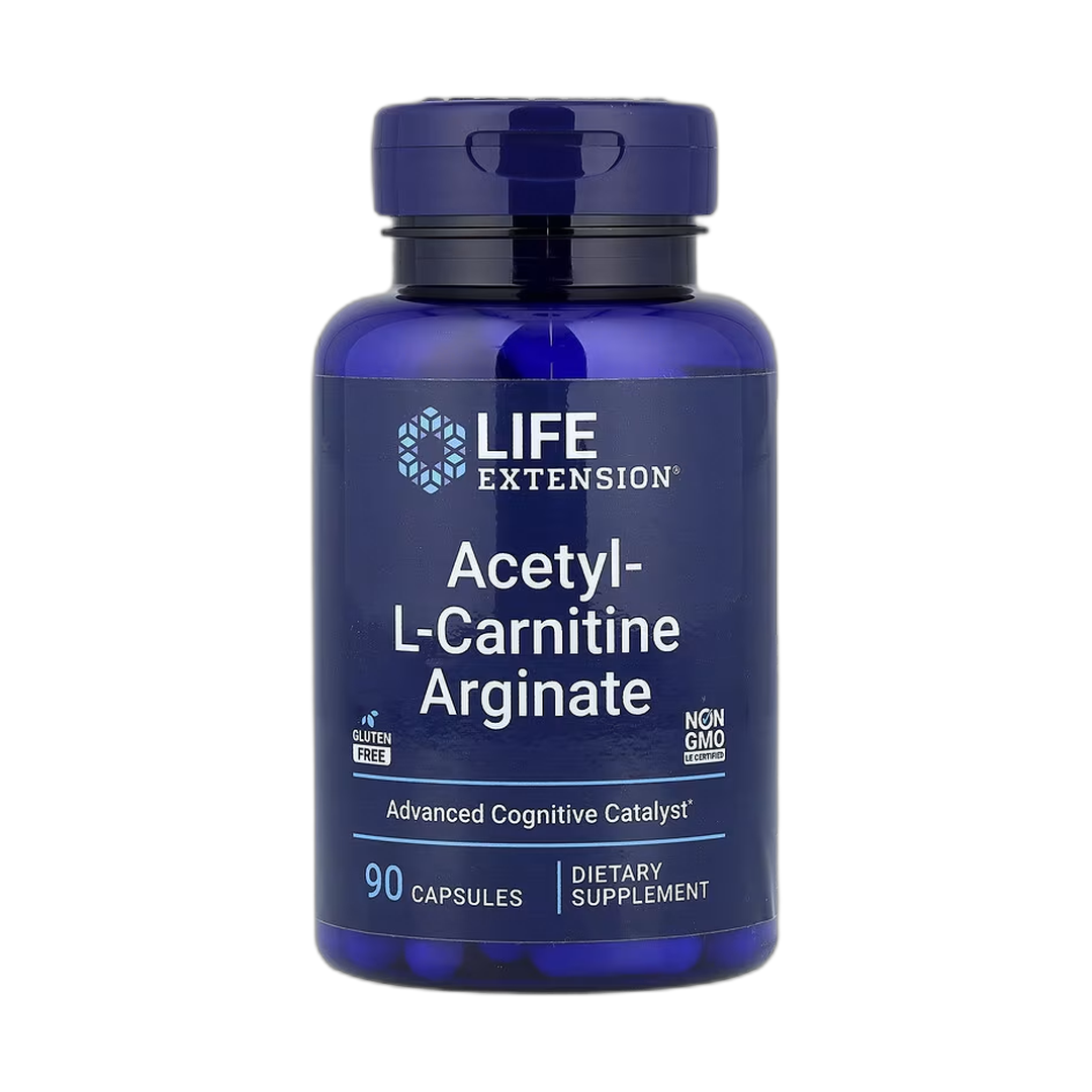 Life Extension, Acetyl-L-Carnitine Arginate, 90 Capsules front packaging view