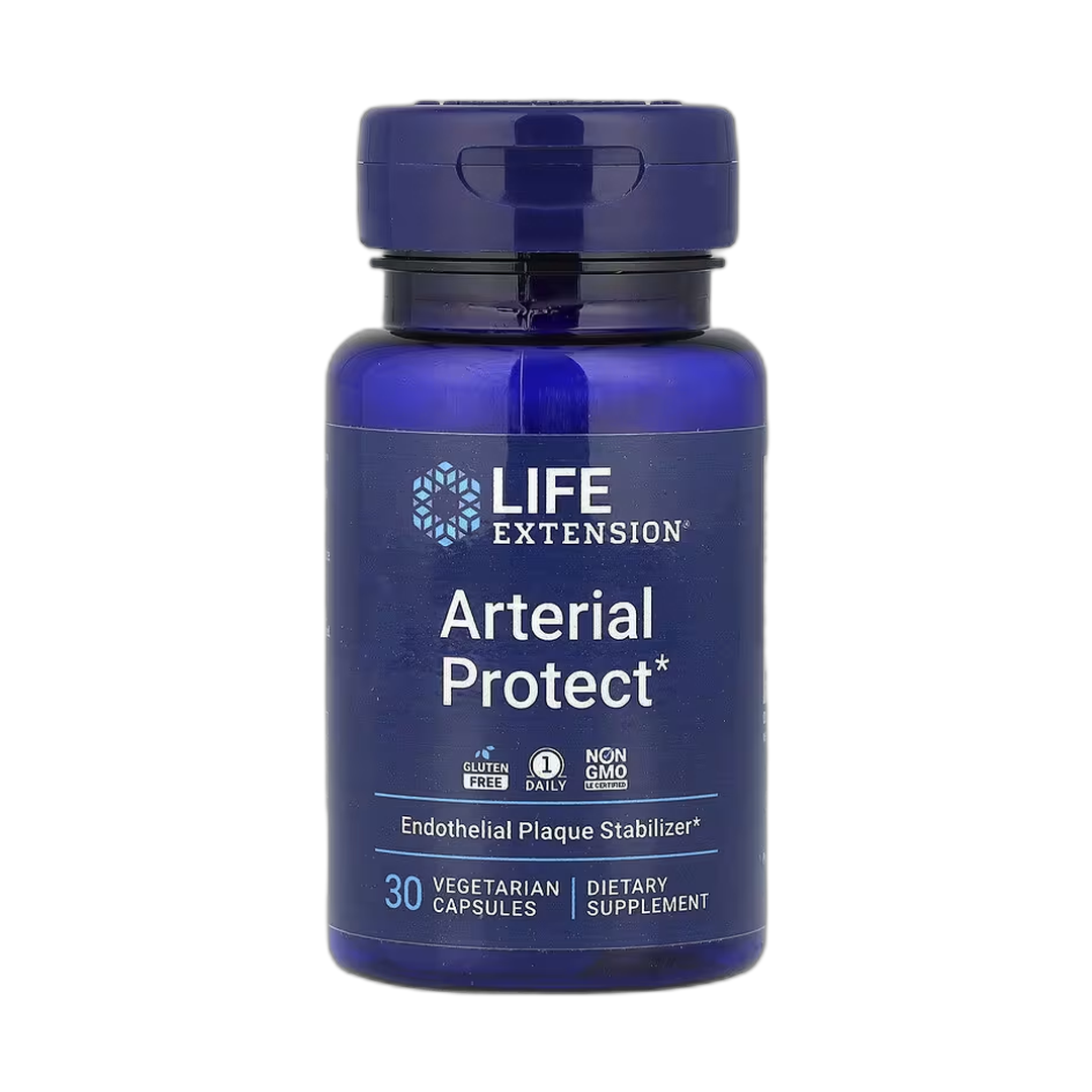 Life Extension, Arterial Protect, 30 Vegetarian Capsules front packaging view