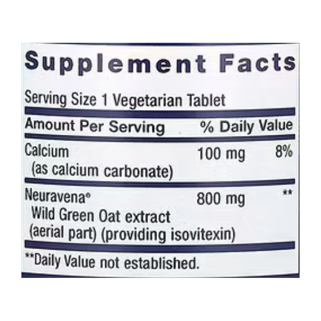 Life Extension, Dopa-Mind, 60 Vegetarian Tablets supplement facts label showing ingredients, vitamins, minerals, and serving information