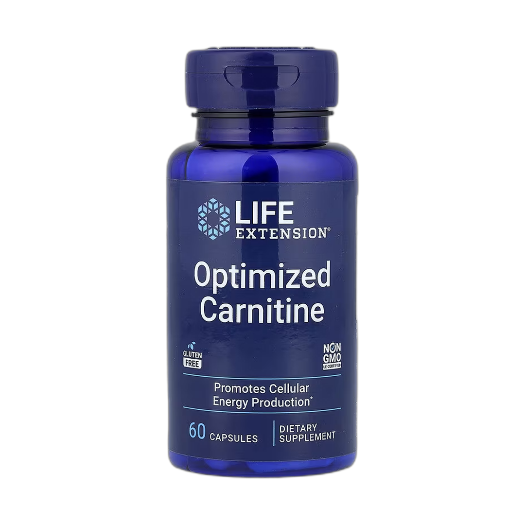 Life Extension, Optimized Carnitine, 60 Capsules front packaging view