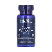 Life Extension, Super Carnosine, 500 mg, 60 Vegetarian Capsules front packaging view
