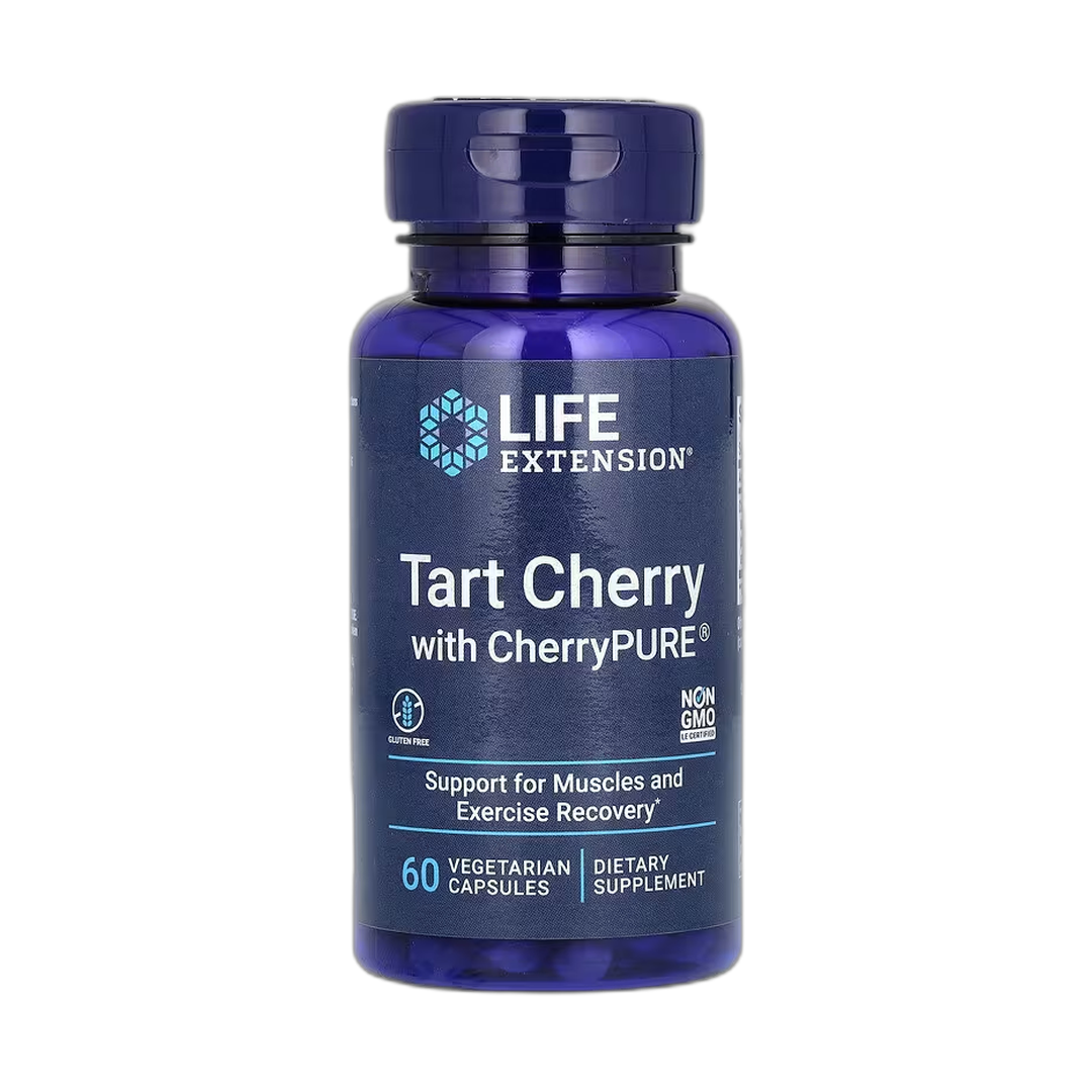 Life Extension, Tart Cherry with CherryPURE, 60 Vegetarian Capsules front packaging view