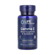Life Extension, Gamma E, Mixed Tocopherols & Tocotrienols, 60 Softgels front packaging view