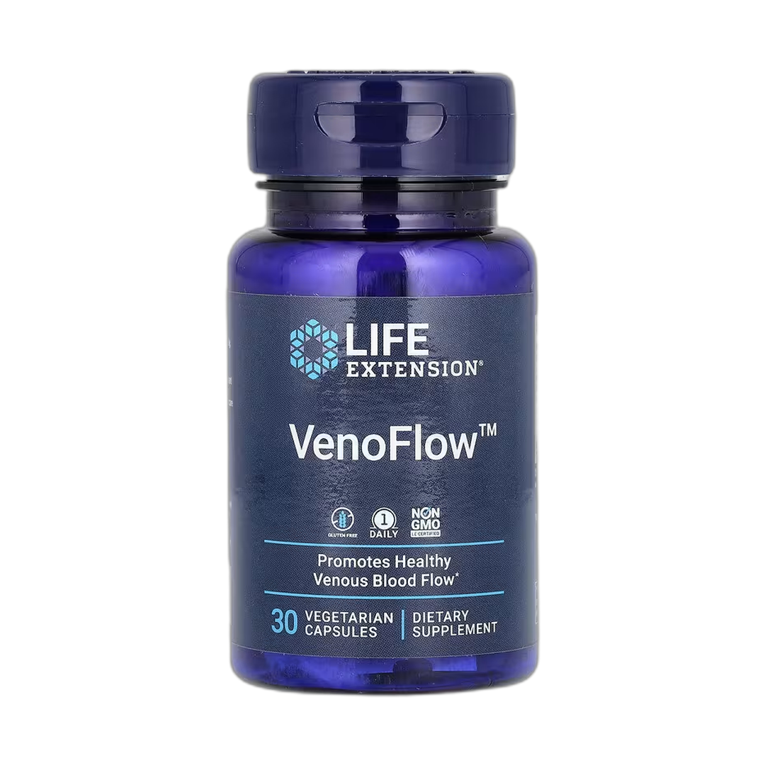 Life Extension, VenoFlow, 30 Vegetarian Capsules front packaging view