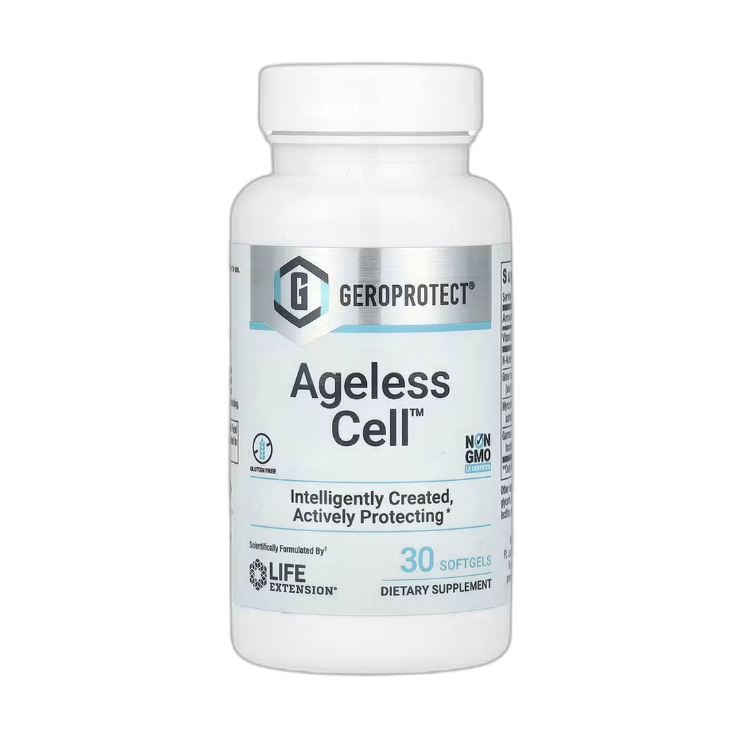 Life Extension, GEROPROTECT, Ageless Cell, 30 Softgels front packaging view