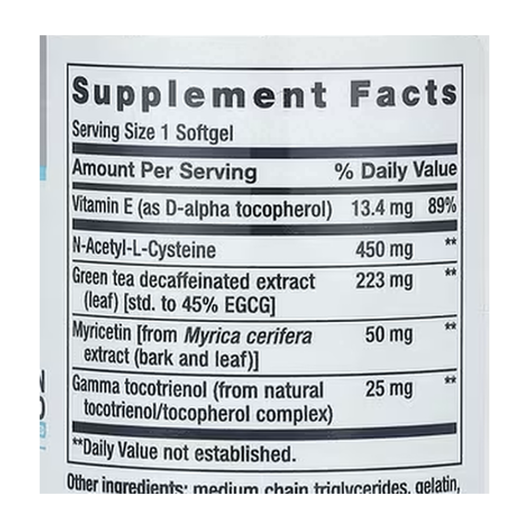 Life Extension, GEROPROTECT, Ageless Cell, 30 Softgels supplement facts label showing ingredients, vitamins, minerals, and serving information