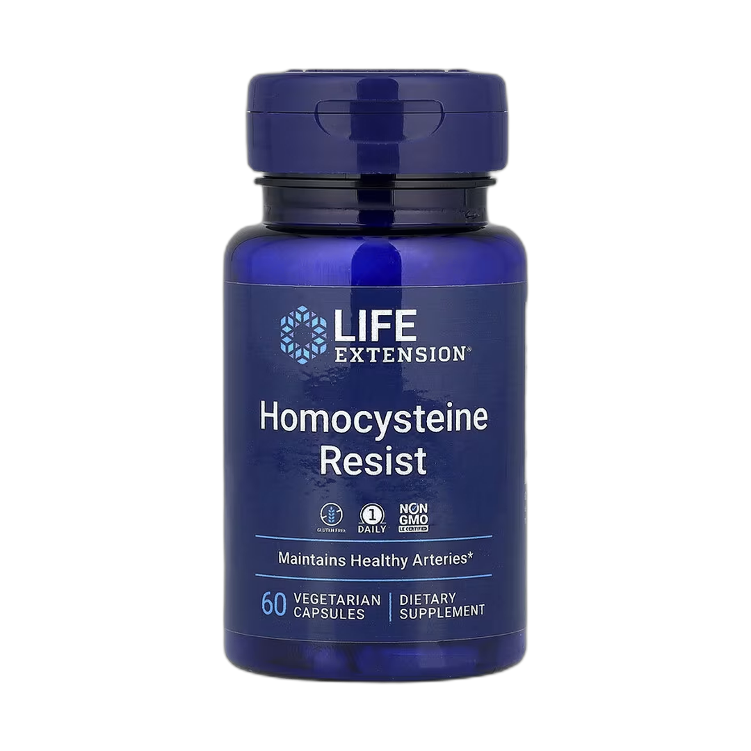 Life Extension, Homocysteine Resist, 60 Vegetarian Capsules front packaging view