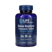 Life Extension, Bone Restore, Chocolate, 60 Chewable Tablets front packaging view