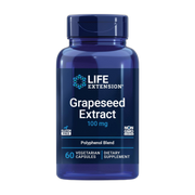 Life Extension, Grapeseed Extract, 60 Vegetarian Capsules front packaging view