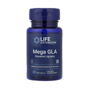 Life Extension, Mega GLA Sesame Lignans, 30 Softgels front packaging view