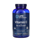 Life Extension, Vitamin C and Bio-Quercetin, 250 Vegetarian Tablets front packaging view
