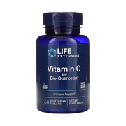 Life Extension, Vitamin C and Bio-Quercetin, 60 Vegetarian Tablets front packaging view