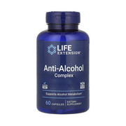 Life Extension, Anti-Alcohol Complex, 60 Capsules front packaging view