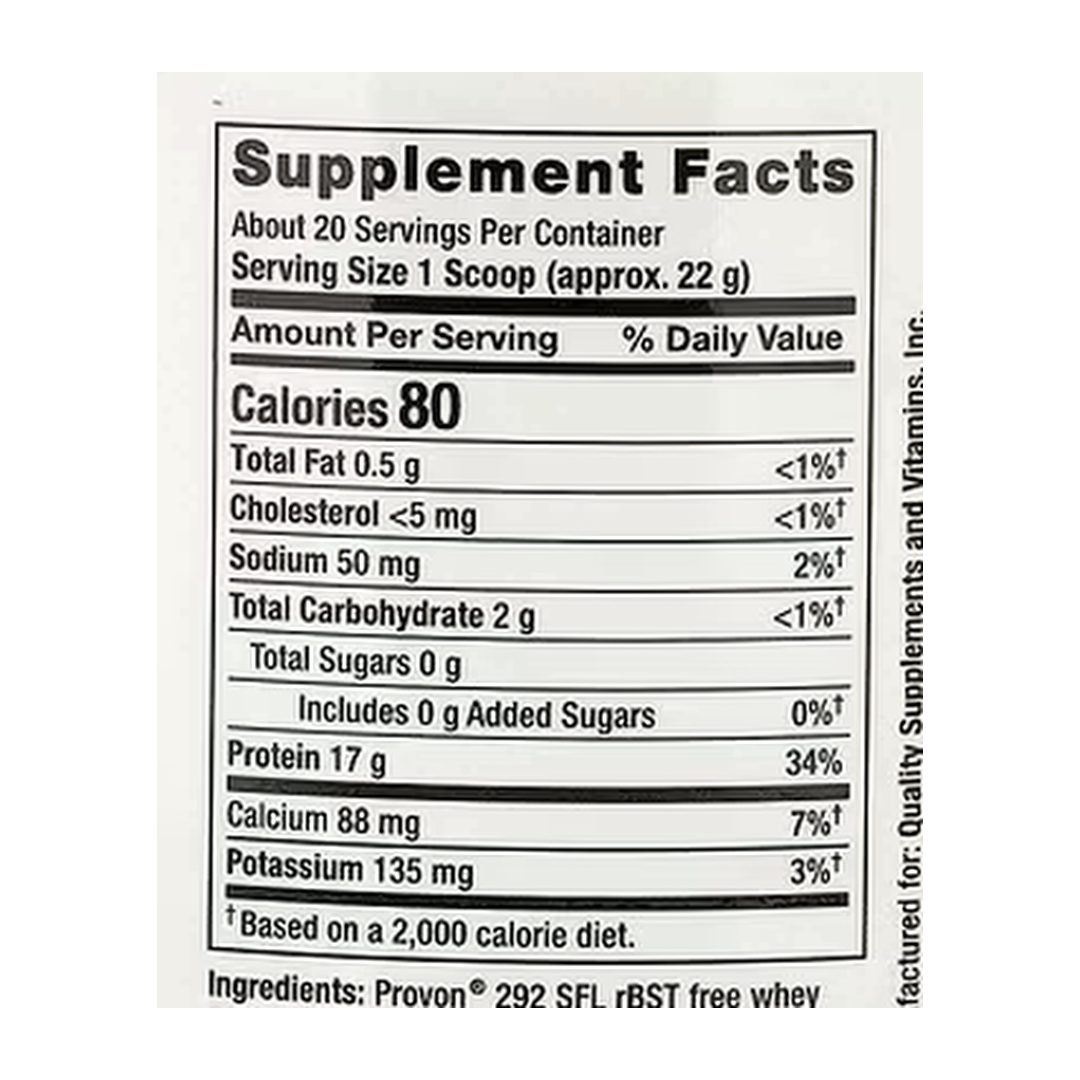 Life Extension, Wellness Code®, Whey Protein Isolate, Chocolate, 0.96 lb, 437 g supplement facts label showing ingredients, vitamins, minerals, and serving information