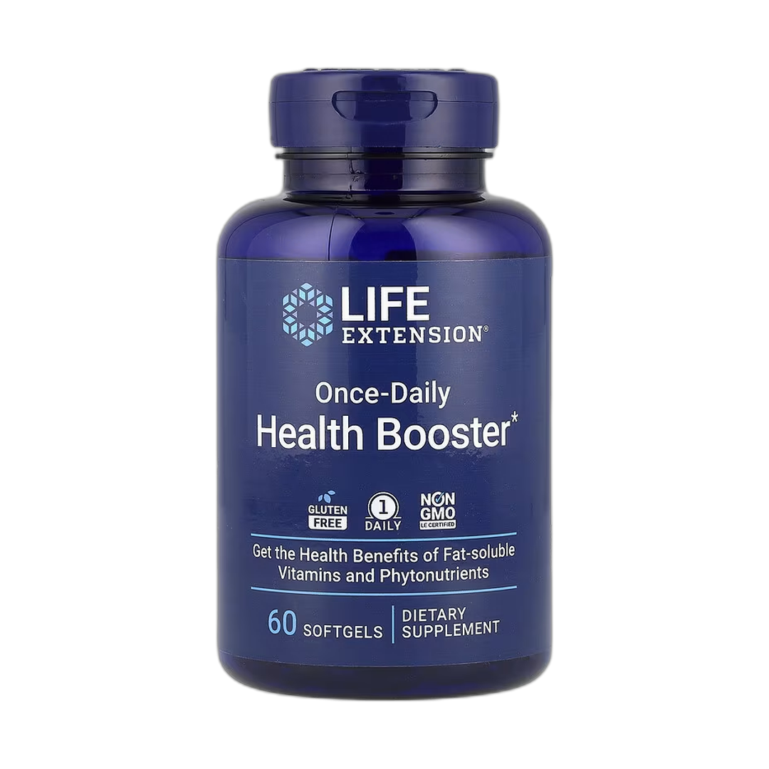 Life Extension, Once-Daily Health Booster, 60 Softgels front packaging view