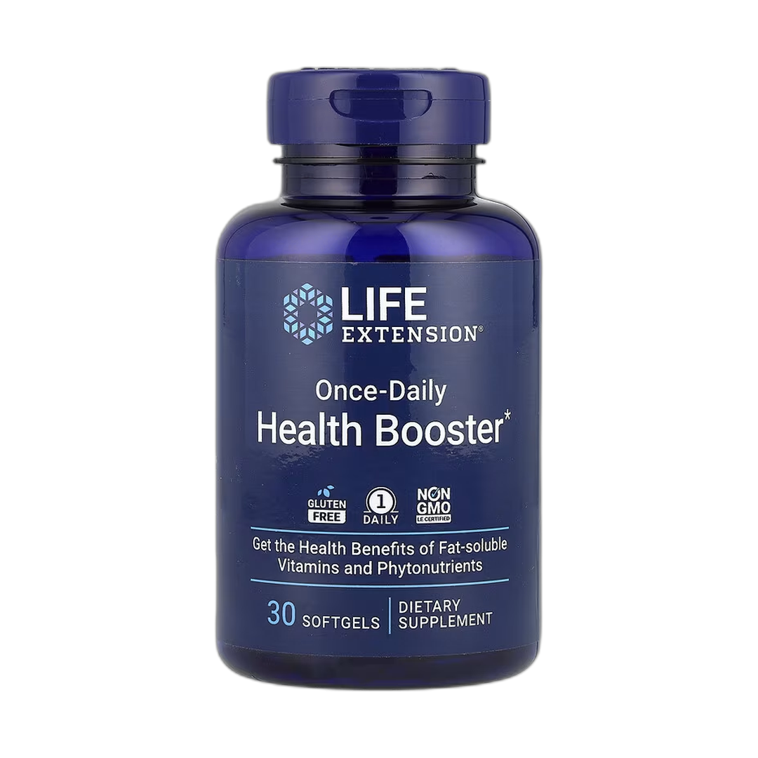 Life Extension, Once-Daily Health Booster, 30 Softgels front packaging view