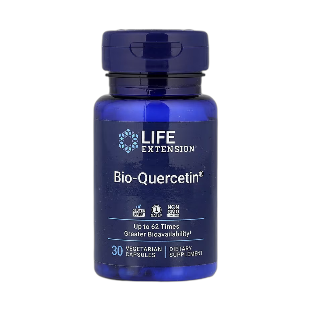 Life Extension, Bio-Quercetin, 30 Vegetarian Capsules front packaging view