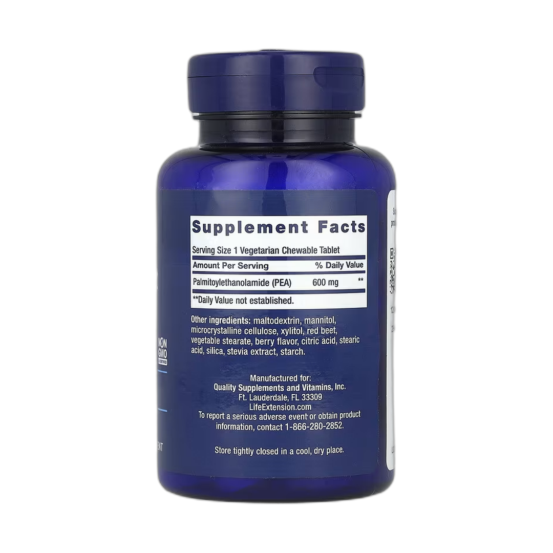 Life Extension, Discomfort Relief, Berry, 60 Vegetarian Chewable Tablets front packaging view