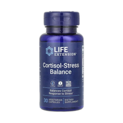 Life Extension, Cortisol-Stress Balance, 30 Vegetarian Capsules front packaging view