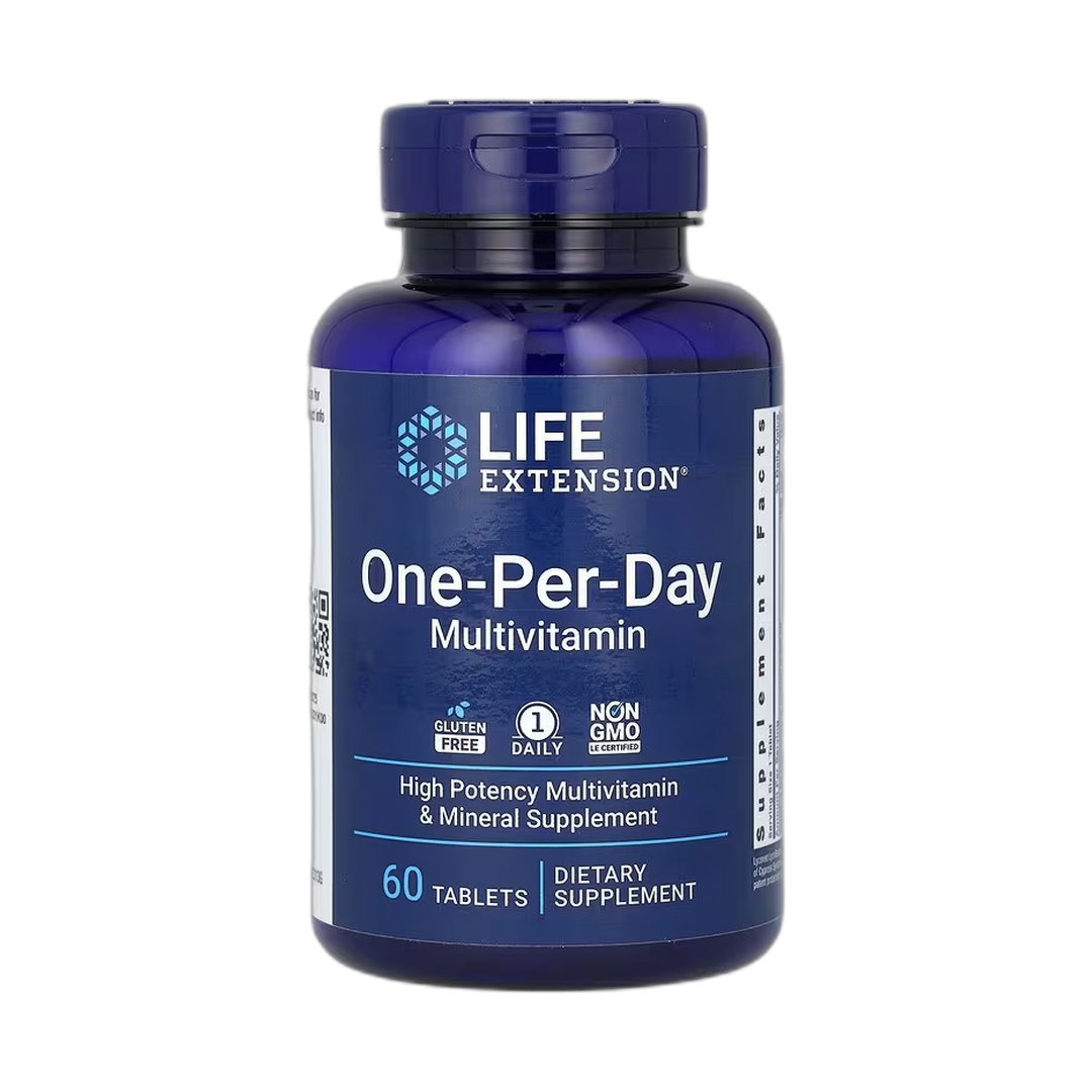 Life Extension, One-Per-Day Multivitamin, 60 Tablets front packaging view