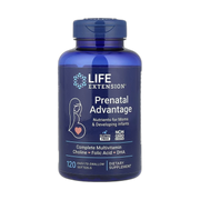 Life Extension, Prenatal Advantage, 120 Easy-To-Swallow Softgels front packaging view