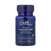 Life Extension, Advanced Curcumin Elite, Turmeric Extract, Ginger & Turmerones, 30 Softgels front packaging view