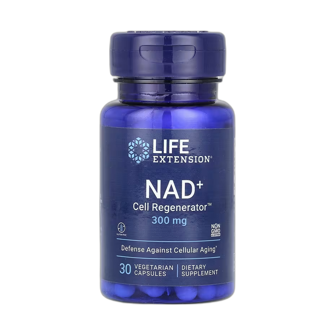 Life Extension, NAD+ Cell Regenerator, 300 mg, 30 Vegetarian Capsules front packaging view