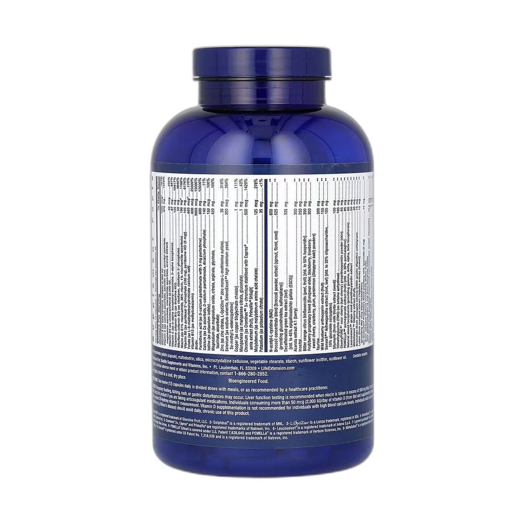 Life Extension, Life Extension Mix Capsules, 360 Capsules packaging side view